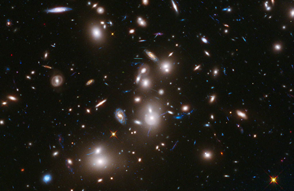 Several hundred galaxies